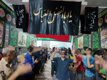 عزاداری مددجویان زندان های استان یزد در مراسم تاسوعا