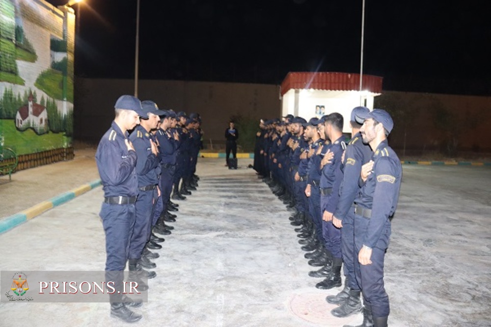 مراسم عزاداری تاسوعای حسینی باحضور سربازان زندان دشتستان برگزار شد