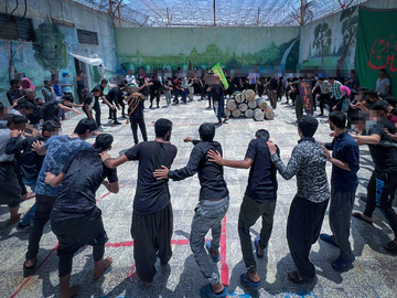عزاداری زندانیان منوجان کرمان