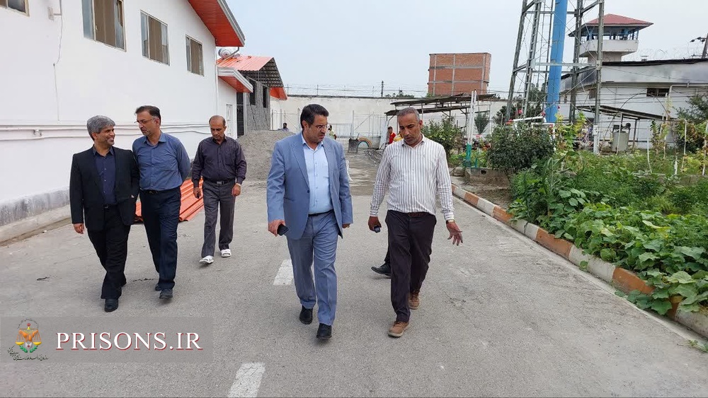 بازدید مدیرکل زندان های مازندران از پروژه های در حال ساخت زندان قائمشهر