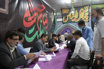 برپایی میز خدمت قضات در زندان مرکزی استان بوشهر