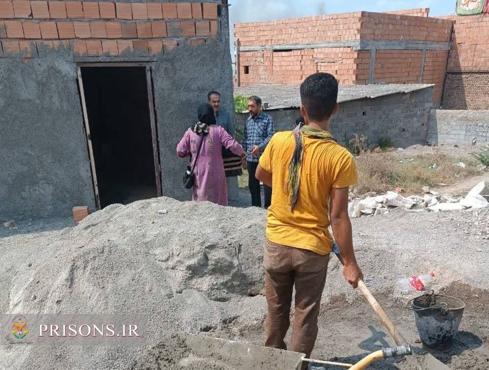 ساخت منزل برای خانواده نیازمند زندانی گلستانی