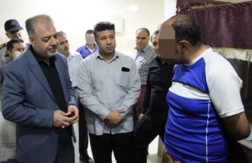 صبحگاه زندان مهاباد با حضور مدیرکل زندان‌های آذربایجان غربی برگزار شد