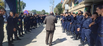 عزاداری و پذیرایی از زائرین اربعین در موکب حسینی(ع) کارکنان زندان ارومیه 