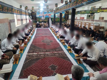 برگزاری محفل انس با قرآن کریم به مناسبت اربعین در اردوگاه کامیاران