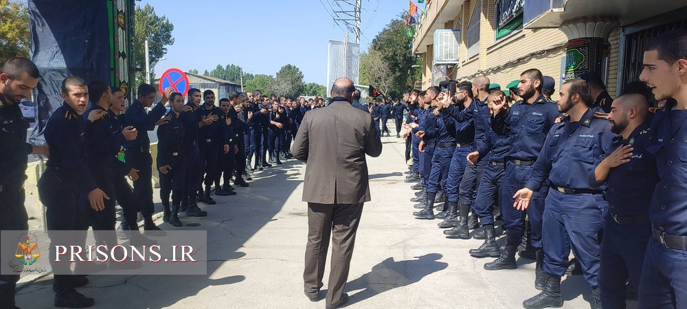 عزاداری و پذیرایی از زائرین اربعین در موکب حسینی(ع) کارکنان زندان ارومیه 