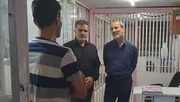 بازدید مدیرکل زندان‌های اصفهان از زندان لنجان در یک روز تعطیل