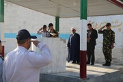 برگزاری مراسم صبحگاه مشترک نیروهای زندان ارومیه به‌مناسبت هفته دفاع مقدس