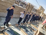 ادای احترام سربازان وظیفه زندان‌های لرستان به مقام شامخ شهدا
