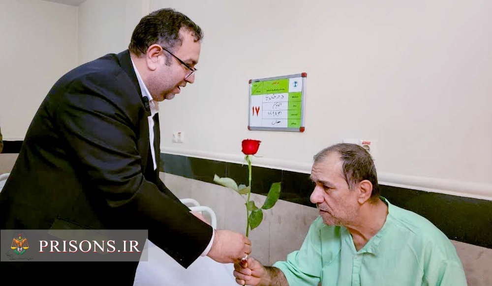 دیدار مدیرکل زندان‌های خوزستان با جانبازان اعصاب و روان بیمارستان بوستان اهواز