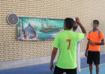 برگزاری مسابقات ورزشی دارت زندانیان در زندان دشتستان 