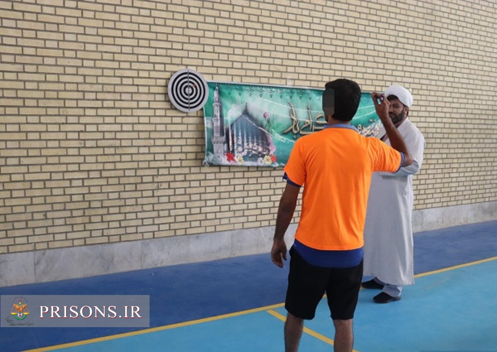 برگزاری مسابقات ورزشی دارت زندانیان در زندان دشتستان 