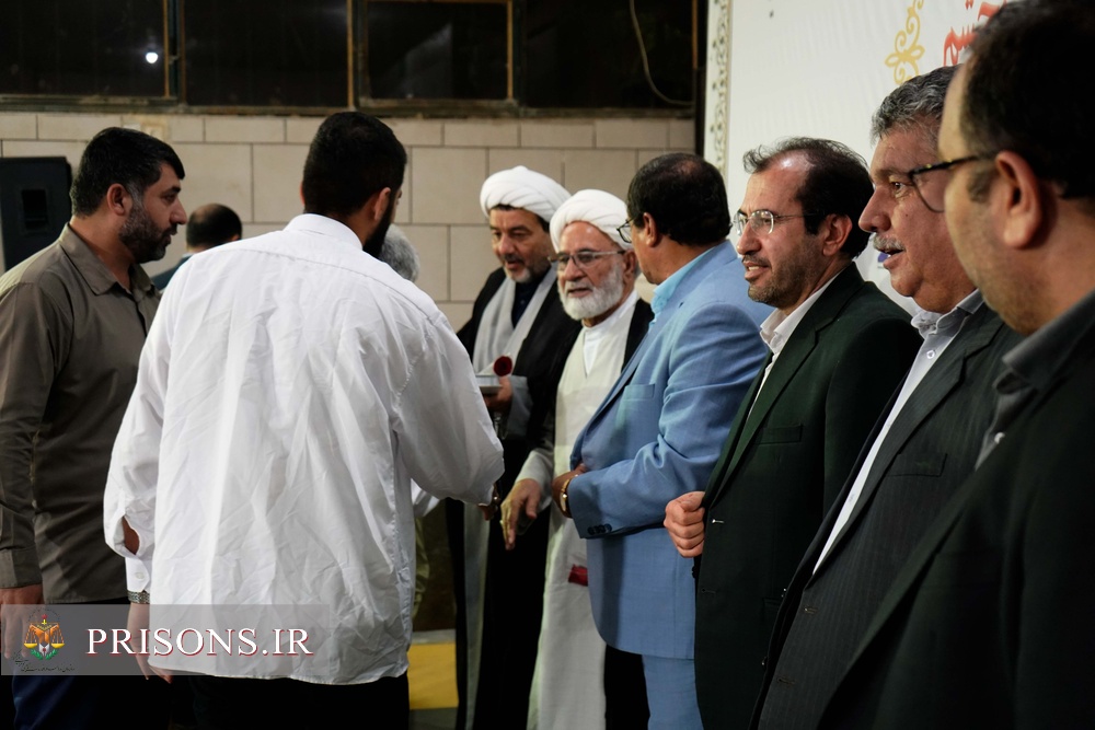 آیین آزادی 10 زندانی جرایم غیرعمد در زندان‌های خوزستان به مناسبت میلاد پیامبر رحمت