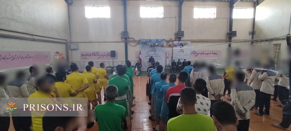 برگزاری مسابقات المپیاد ورزشی میان مددجویان در زندان قروه