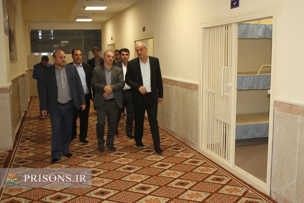 بازدید مسئولین دفتر فنی و مهندسی سازمان از پروژه‌های عمرانی زندان‌های استان ایلام