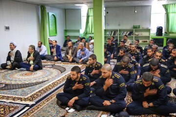 برگزاری مراسم عزاداری رحلت حضرت فاطمه معصومه(س) در زندان مرکزی قزوین