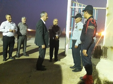 بازدید شبانه مدیر کل زندان های بوشهر از اردوگاه حرفه آموزی استان
