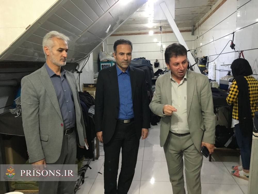 بازدید مدیرکل زندانهای استان کردستان از کارگاه ها و مراکز درآمدی انجمن حمایت زندانیان شهرستان کامیاران