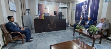 دیدار مدیرکل اقدامات حمایتی سازمان زندان‌ها با دادستان شهرستان گناوه