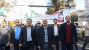حضور کارکنان زندان‌های استان قزوین در راهپیمایی حمایت از مردم غزه