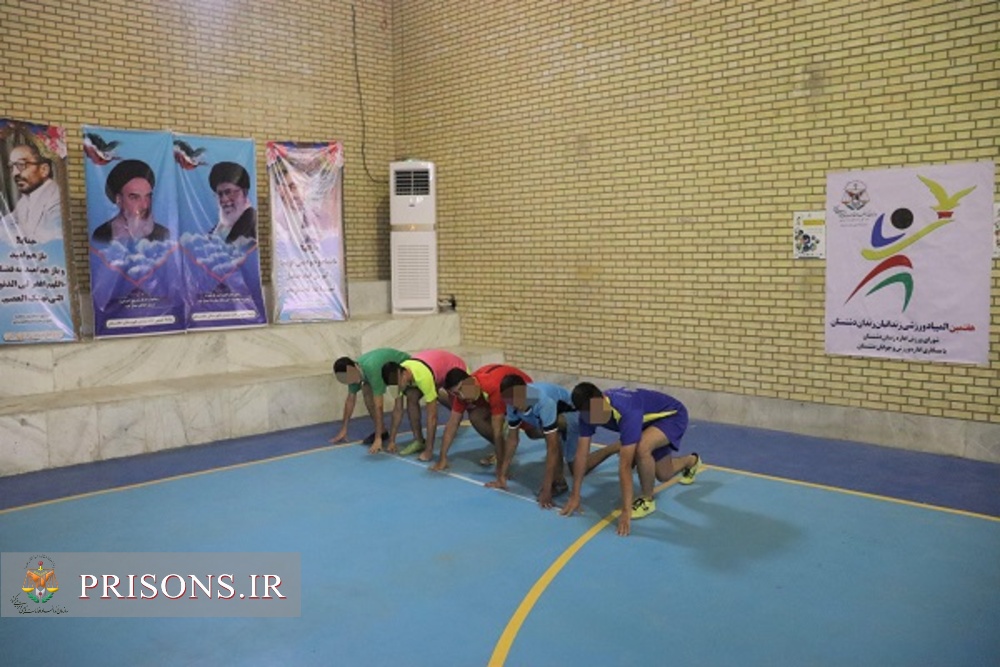 برگزاری مسابقات دو میدانی مددجویان زندان دشتستان در هفتمین المپیاد ورزشی