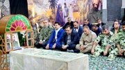 برگزاری عزاداری ایام فاطمیه کارکنان زندان‌های خوزستان در جوار مزار سردار شهید هاشمی