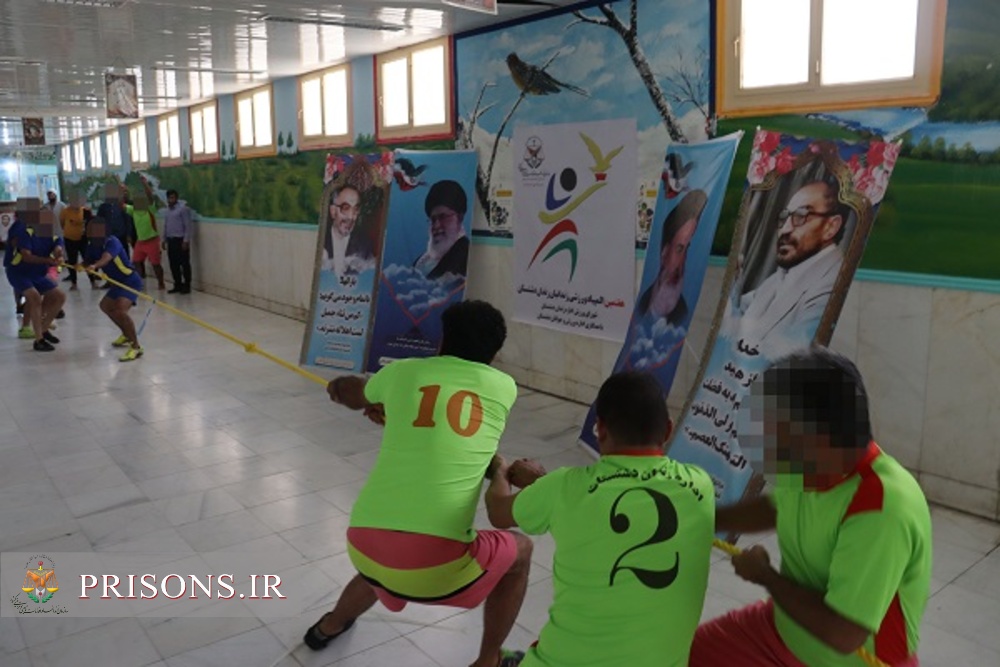 برگزاری مسابقات ورزشی زندانیان زندان دشتستان در هفته بسیج