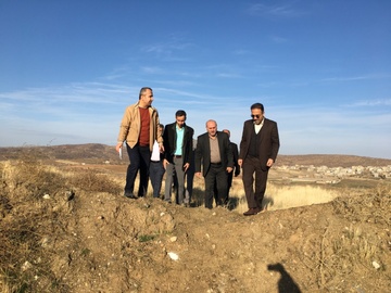 بازدید از زمین منتخب برای انتقال زندان بانه به خارج از شهر