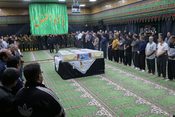 وداع با شهدای گمنام در زندان مرکزی کرمانشاه
