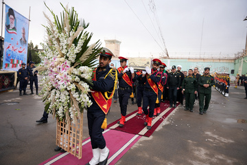 آیین استقبال از شهید گمنام در زندان مرکزی یزد