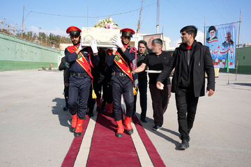 آیین استقبال از شهید گمنام در زندان مرکزی یزد