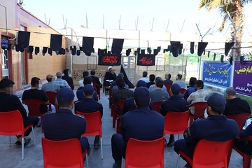 برگزاری مراسم عزاداری شهادت حضرت فاطمه(س) در اردوگاه حرفه‌آموزی و کاردرمانی بوشهر