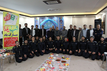 برگزاری آیین شب یلدا ویژه سربازان وظیفه زندان مرکزی یزد