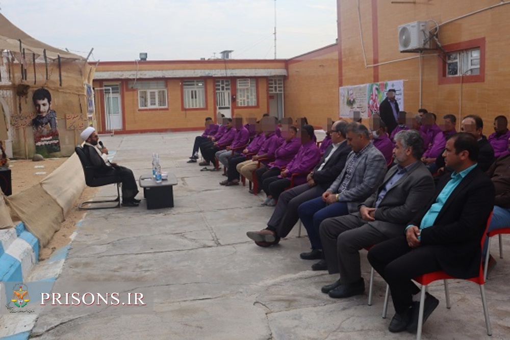 مراسم سالگرد شهادت حاج قاسم سلیمانی در اردوگاه حرفه آموزی وکاردرمانی بوشهر برگزار شد