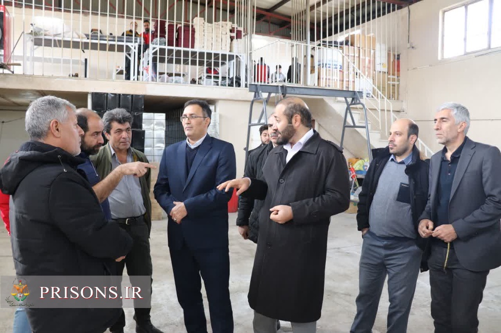 افتتاح دو کارگاه جعبه سازی وکارگاه چسب سازی مجتمع اشتغال دکتر شفائی زندان مراغه