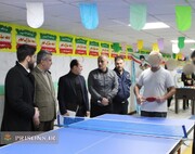 برگزاری مسابقات تنیس روی میز مددجویان زندان مرکزی رشت