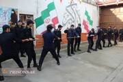 برگزاری مسابقه طناب‌کشی سربازان وظیفه در زندان تالش