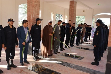تجدید میثاق کارکنان و سربازان وظیفه زندان دشتستان با آرمان‌های مقدس شهدا