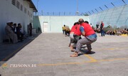 مسابقه طناب‌کشی مددجویان اردوگاه کاردرمانی حویق برگزار شد