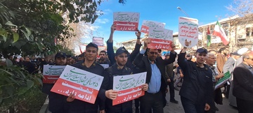 کارکنان و سربازان زندان‌های گلستان در راهپیمایی ۲۲بهمن شرکت کردند