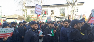 کارکنان و سربازان زندان‌های گلستان در راهپیمایی ۲۲بهمن شرکت کردند