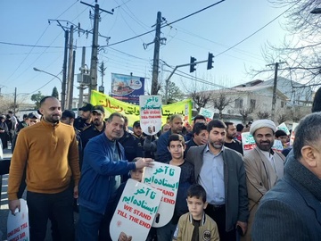 حضور حماسی خانواده بزرگ سازمان زندان های گیلان در راهپیمایی 22 بهمن