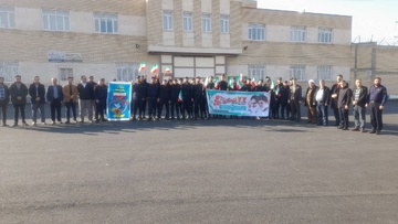 حضور کارکنان زندان های آذربایجان‌غربی در بازخوانی شکوهمند جشن پیروزی انقلاب اسلامی