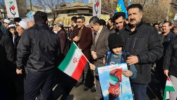 حضور کارکنان زندان های آذربایجان‌غربی در بازخوانی شکوهمند جشن پیروزی انقلاب اسلامی