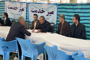 برپایی میز خدمت و دیدار مردمی مدیرکل زندان‌های سیستان و بلوچستان در مصلی قدس زاهدان