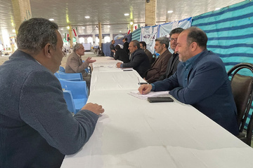 برپایی میز خدمت و دیدار مردمی مدیر کل زندانهای سیستان و بلوچستان در محل برگزاری مصلی قدس زاهدان