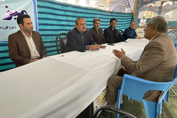 برپایی میز خدمت و دیدار مردمی مدیر کل زندانهای سیستان و بلوچستان در محل برگزاری مصلی قدس زاهدان