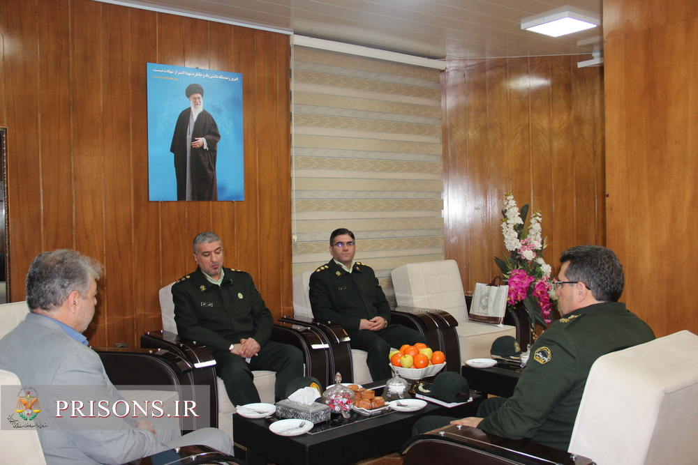 استقراار امنیت پایدار و آموزش همراه با حفظ نظم و اقتدار نیرویهای یگان حفاظت در دیدار ممسئولین انتظامی 
