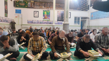 «ِاحیاء قرآنی» در دومین شب قدر مددجویان زندان شهرستان خوی