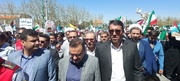 کارکنان زندان‌های کهگیلویه وبویراحمد در روز راهپیمایی عزت مسلمین شرکت کردند